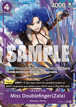 Miss Doublefinger(Zala) (OP05-073) (V.3)